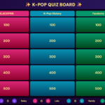 K-Pop Trivia Quiz Jeopardy Style